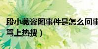 段小薇盗图事件是怎么回事(炒作翻车直接被骂上热搜)