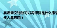 袁姗姗文物他可以再修复是什么事情(袁姗姗为什么被这么多人黑原因)