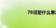 79河是什么意思?