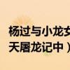 杨过与小龙女有后人吗（神雕侠侣的结局在倚天屠龙记中）
