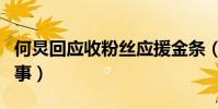 何炅回应收粉丝应援金条(这究竟是怎么一回事)