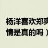 杨洋喜欢郑爽吗（网传两个人因合作而因戏生情是真的吗）