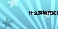 什么芽填充动词?