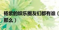 杨紫的娱乐圈友们都有谁(杨紫的人缘为什么那么)