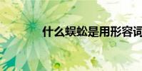 什么蜈蚣是用形容词填充的?