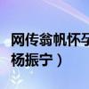 网传翁帆怀孕了是谁的种（翁帆为什么要嫁给杨振宁）