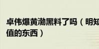 卓伟爆黄渤黑料了吗(明知跟拍也拍不到有价值的东西)