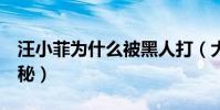 汪小菲为什么被黑人打(大S前夫被打真相揭秘)