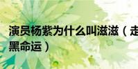 演员杨紫为什么叫滋滋(走红之后的她难逃被黑命运)