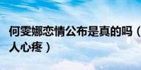 何雯娜恋情公布是真的吗(过去的感情经历让人心疼)