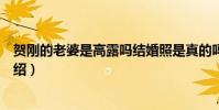 贺刚的老婆是高露吗结婚照是真的吗(高露老公个人资料介绍)