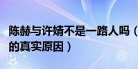 陈赫与许婧不是一路人吗(揭秘陈赫许婧离婚的真实原因)