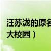 汪苏泷的原名叫什么（当年的歌曲风靡全国各大校园）