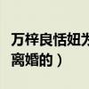 万梓良恬妞为什么分手（结婚多少年什么时候离婚的）