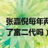 张嘉倪每年两亿零花钱是真的么（张嘉倪嫁给了富二代吗）