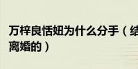 万梓良恬妞为什么分手(结婚多少年什么时候离婚的)