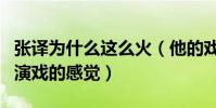 张译为什么这么火(他的戏让人完全感觉不到演戏的感觉)