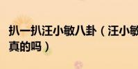 扒一扒汪小敏八卦(汪小敏当初走光的照片是真的吗)