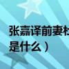 张嘉译前妻杜珺照片曝光（张嘉译离婚的原因是什么）