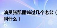 演员张凯丽嫁过几个老公(张凯丽的现任老公叫什么)