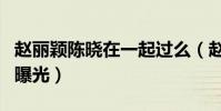 赵丽颖陈晓在一起过么(赵丽颖陈晓分手原因曝光)