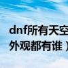 dnf所有天空套外观（拥有DNF所有的天空套外观都有谁）