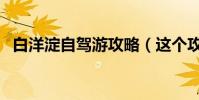 白洋淀自驾游攻略(这个攻略有必要看下)
