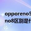 opporeno5和vivox27 vivot2x和OPPOReno8区别是什么 