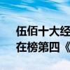 伍佰十大经典歌曲排名：《Last（Dance》在榜第四《白鸽》）
