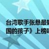 台湾歌手张悬最好听的歌（张悬十大热门歌曲排行榜：《南国的孩子》上榜唱出了大爱）