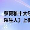 蔡健雅十大经典歌曲（《红色高跟鞋》第一《陌生人》上榜）