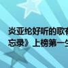 炎亚纶好听的歌有哪些（炎亚纶十大热门歌曲排行榜：《被忘录》上榜第一生深情款款）
