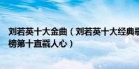 刘若英十大金曲(刘若英十大经典歌曲排行榜:《成全》上榜第十直戳人心)
