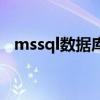 mssql数据库（关于mssql数据库的介绍）