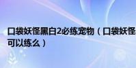 口袋妖怪黑白2必练宠物(口袋妖怪黑白2冷静性格的利欧路可以练么)