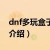dnf多玩盒子官网（关于dnf多玩盒子官网的介绍）