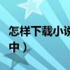 怎样下载小说到手机中（怎样下载小说到手机中）