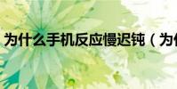 为什么手机反应慢迟钝(为什么手机反应慢)