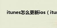 itunes怎么更新ios(itunes怎么更新)