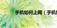 手机如何上网(手机如何上网)