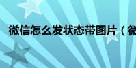 微信怎么发状态带图片(微信怎么发状态)