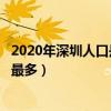 2020年深圳人口是多少（深圳各区人口排行深圳哪个区人口最多）
