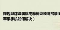 鑻规灉鎵嬫満鎬庝箞杩炴帴涓嶅埌itunes(iTunes链接不到苹果手机如何解决)