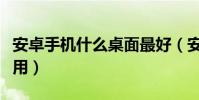 安卓手机什么桌面最好(安卓手机什么桌面好用)