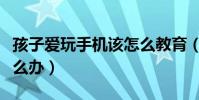 孩子爱玩手机该怎么教育(孩子爱玩手机该怎么办)