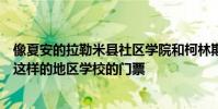像夏安的拉勒米县社区学院和柯林斯堡的科罗拉多州立大学这样的地区学校的门票