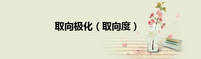 取向极化（取向度）