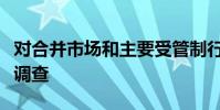 对合并市场和主要受管制行业的监管进行深入调查