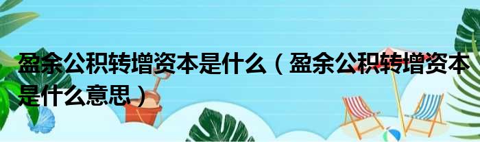 独特的盈余公积是什么意思的图像