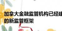 加拿大金融监管机构已经建立了针对黑市交易的新监管框架